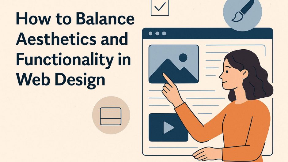 How to balance aesthetics and functionality in web design.