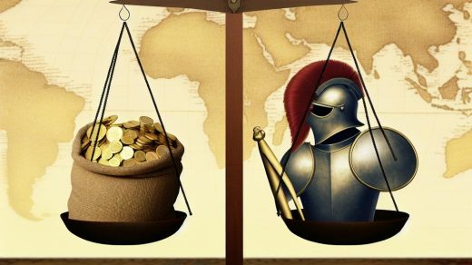 How to balance economy and military strength.