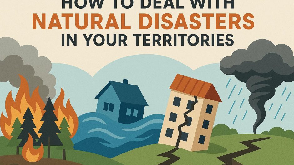 How to deal with natural disasters in your territories.