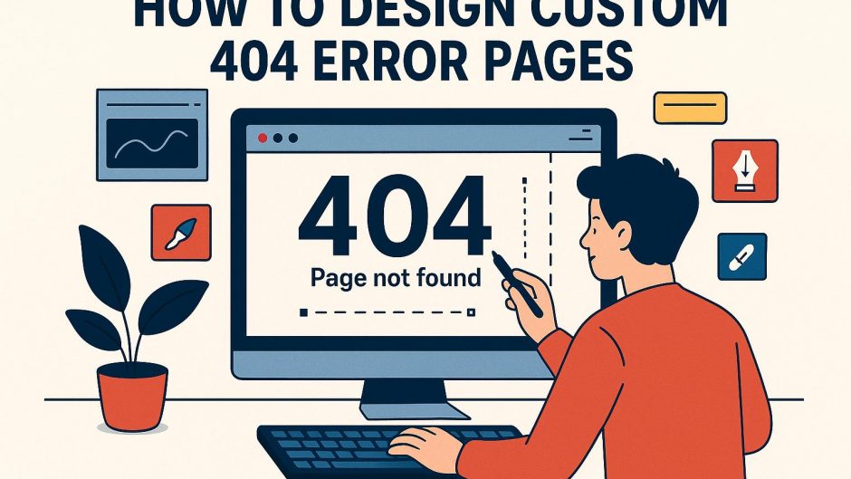 How to design custom 404 error pages.