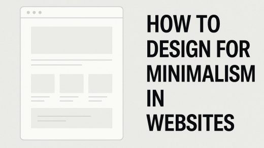 How to design for minimalism in websites.