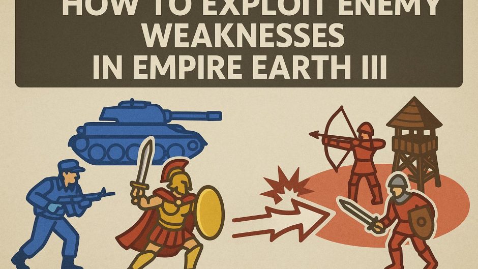 How to exploit enemy weaknesses in Empire Earth III.