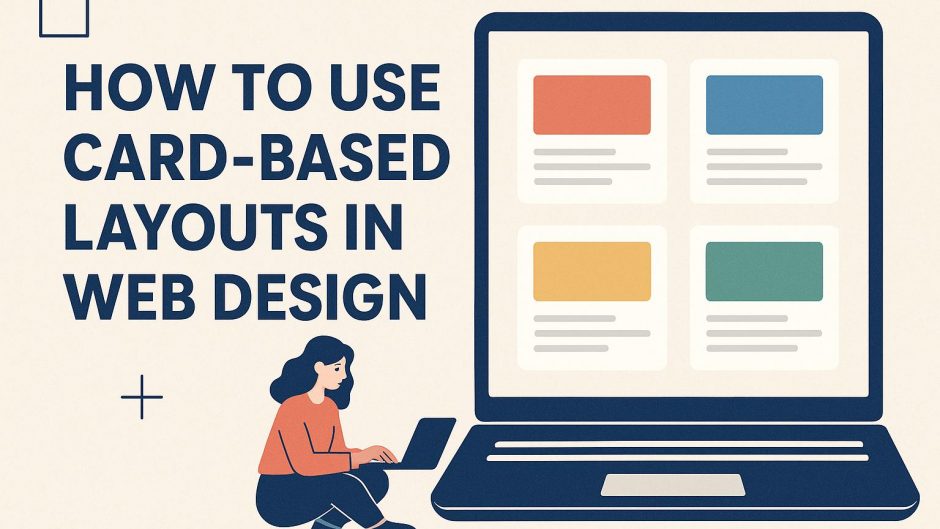 How to use card-based layouts in web design.