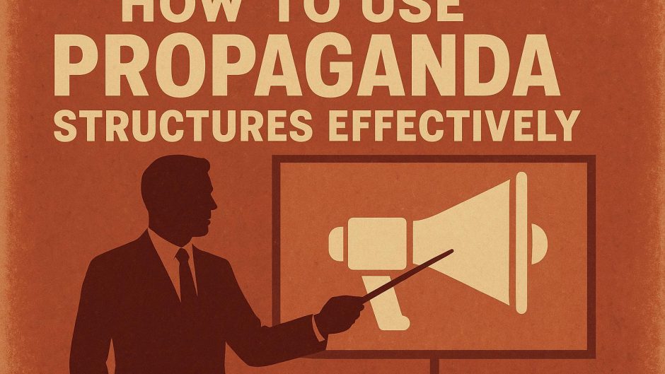 How to use propaganda structures effectively.
