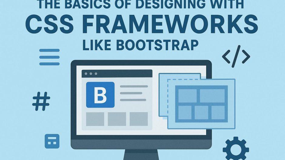 The basics of designing with CSS frameworks like Bootstrap.
