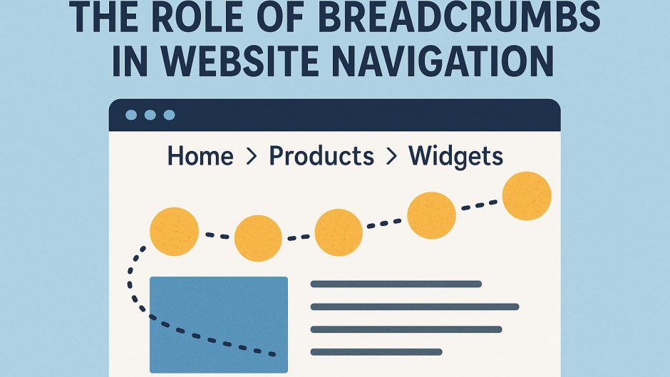 The role of breadcrumbs in website navigation.