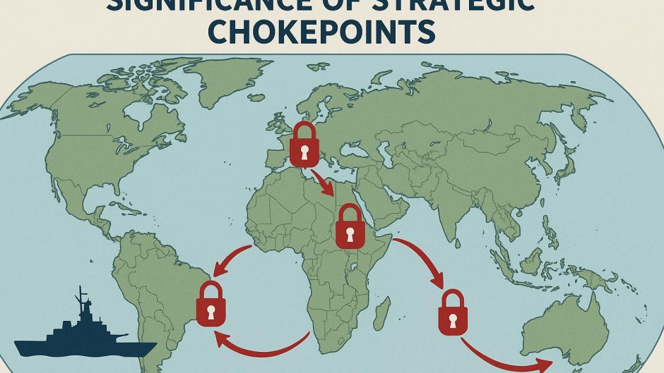 The significance of strategic chokepoints on the map.