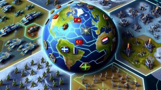The world domination mode in Empire Earth III.