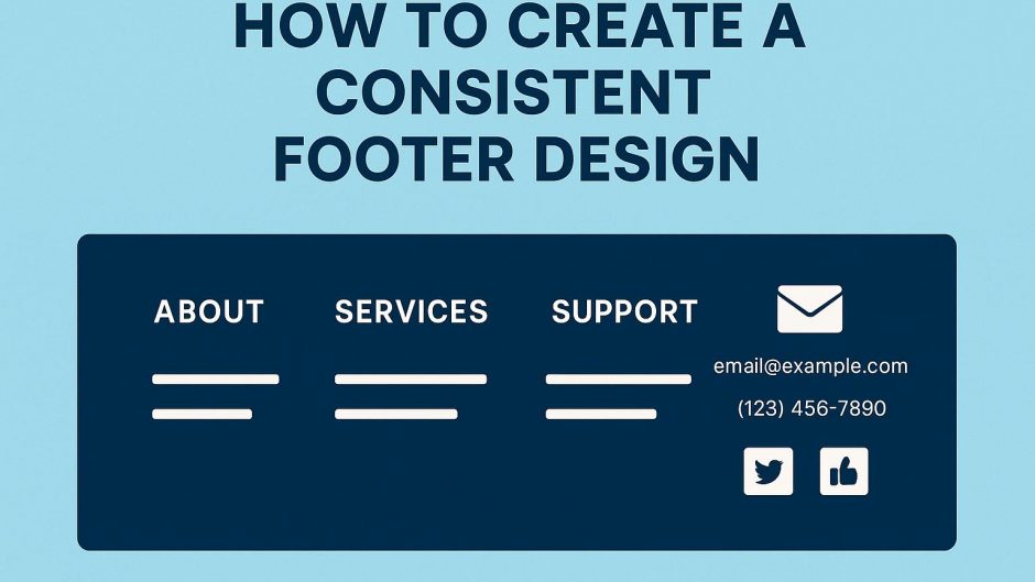 How to create a consistent footer design.
