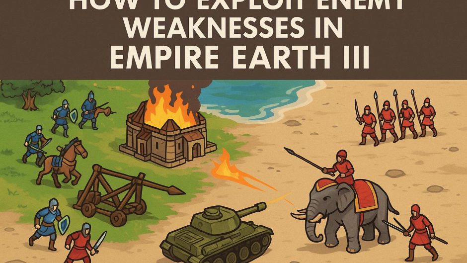How to exploit enemy weaknesses in Empire Earth III.