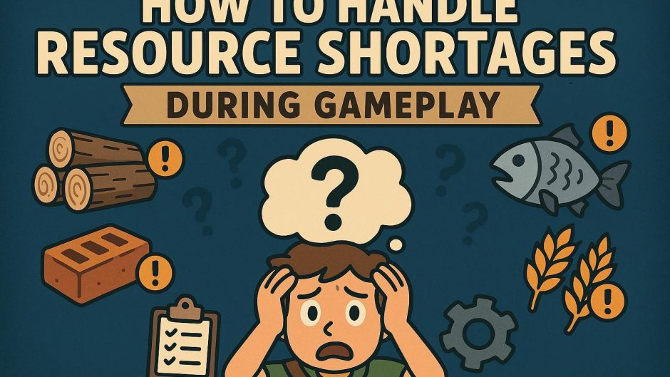 How to handle resource shortages during gameplay.