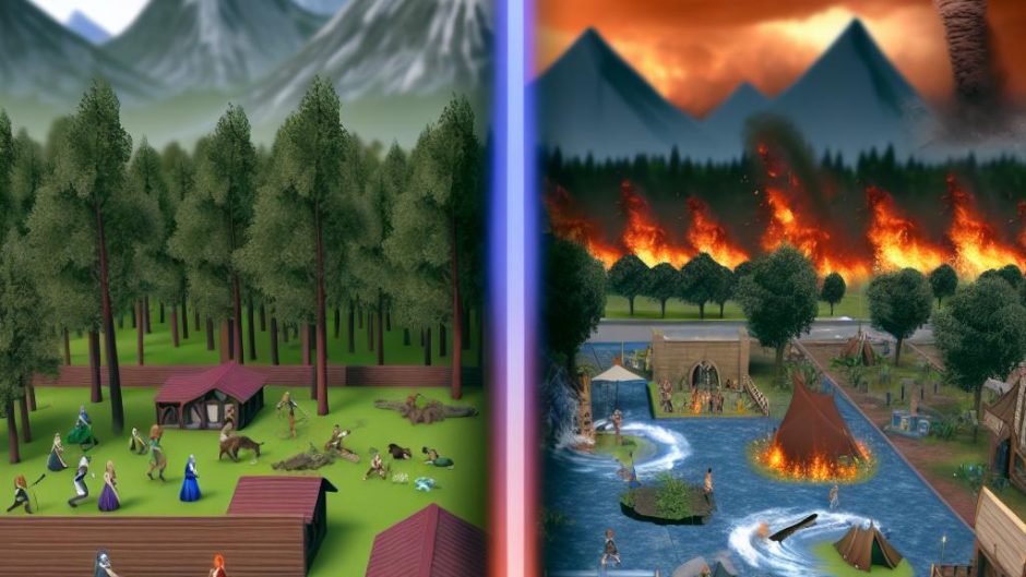 The impact of natural disasters on gameplay.